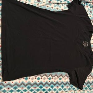 Black v neck shirt